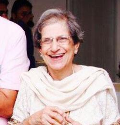Mrs. Ava Khullar, Vice President, Delhi Parsi Anjuman, Anand Foundation