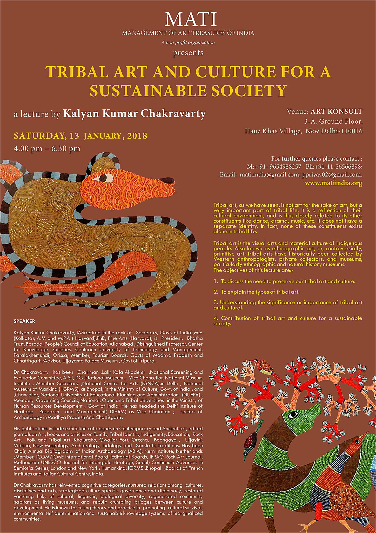 Tribal Art and Culture for a Sustainable Society, Anand Foundation