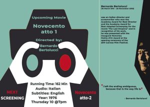 Italian Movie 'Novecento atto 1' @ Tessitori Hall, Italian Embassy Cultural Centre | New Delhi | Delhi | India