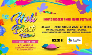 Holi Blast Festival @ Garden of Five Senses, Sainik Farm | New Delhi | Delhi | India