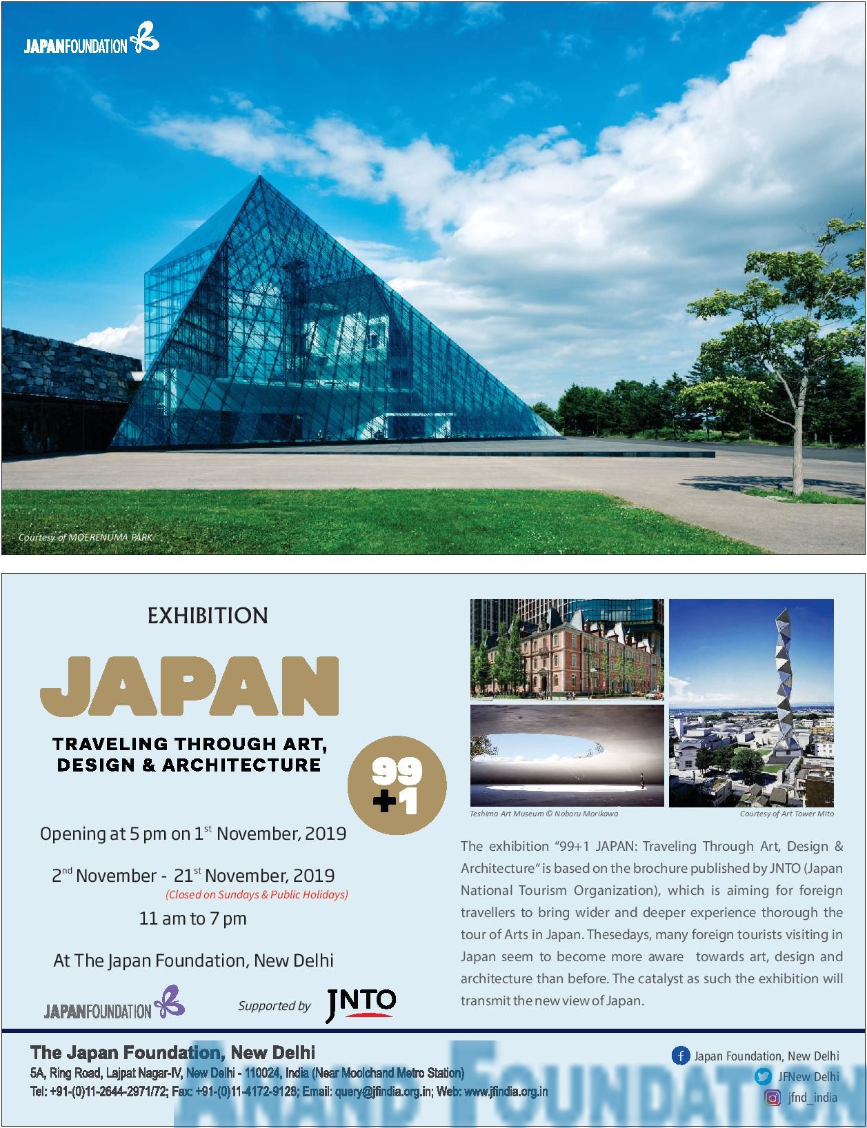 EXHIBITION: Japan Travelling through art,design and architecture